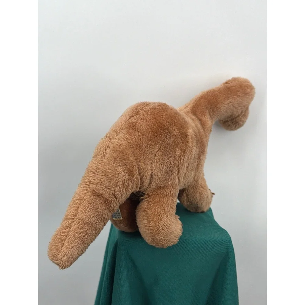 Vintage 1980 R Dakin Dinosaur Plush Tan Brown Apatosaurus Stuffed Animal Toy
